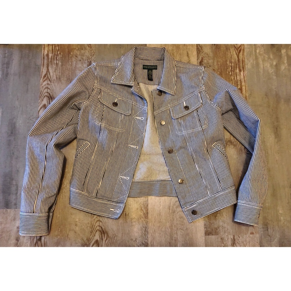Ralph Lauren Striped Jean Jacket